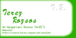 terez rozsos business card